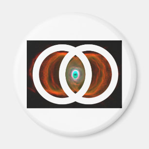 Vesica Piscis Hourglass Nebula Magnet