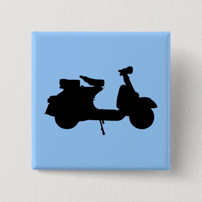 Vespa 2 Inch Square Button (Front)