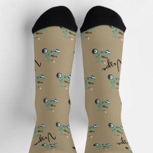 Vespa Beige Crew Socks