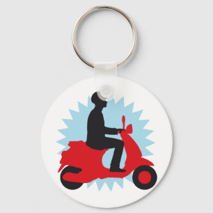 Vespa scooter keychain