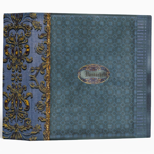 Vespa Victorian Monogram Binder (Front/Spine)