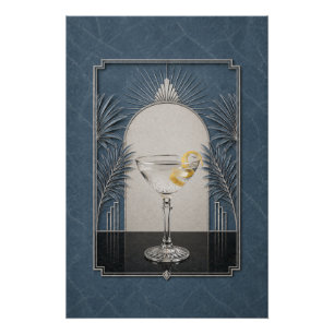 Vesper Art Deco Poster Bar Art