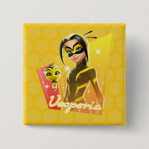 Vesperia & Pollen 2 Inch Square Button