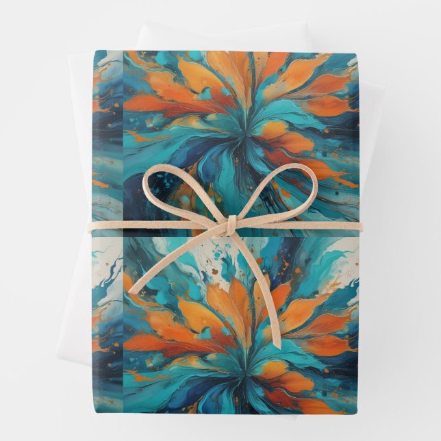 Vessel Bloom Wrapping Paper Sheet (In situ)
