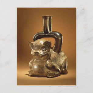 Vessel with puma, Chavin Culture, c.90 BC Postcard