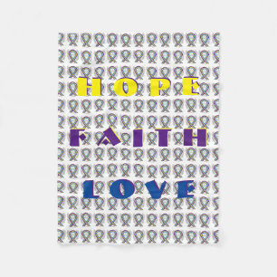 Vessie Cancer Sensibilisation Ruban Couvertures en