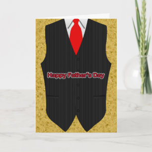 Vest, Shirt And Tie, Father's Day Card