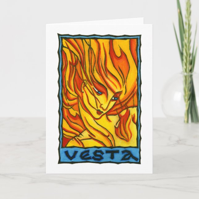 Vesta Greeting Card (Front)