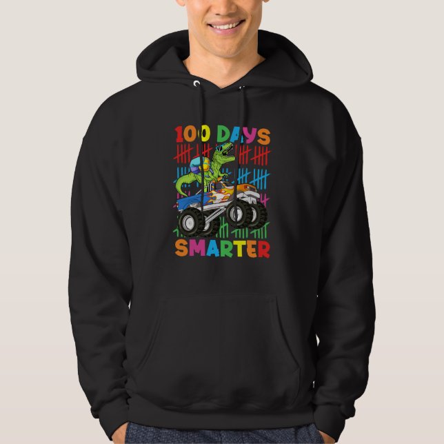Veste À Capuche 100 Days Smarter Dinosaur Monster Truck 100th Day  (Devant)