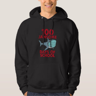 Veste À Capuche 100 Jawsome Days School Shark Mask 100th Day Quara