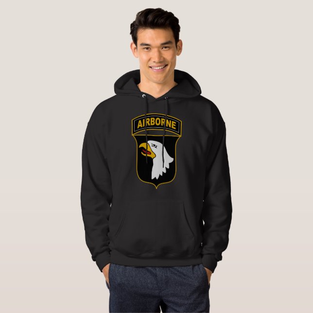 Veste À Capuche 101e division aéroportée Vétéran militaire (Devant entier)