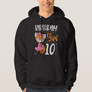 Veste À Capuche 10 Ans 10e Anniversaire Pour Fox Girl Foxes Birt