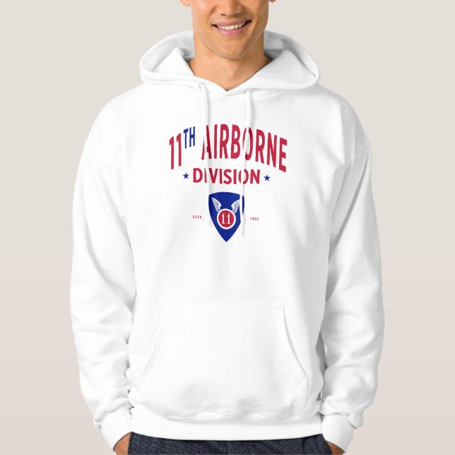 Veste À Capuche 11e Division aéroportée - Militaire des États-Unis (Devant)