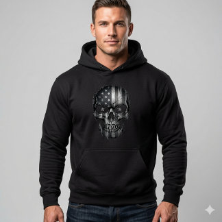 Veste À Capuche 1776 American Flag Skull Hoodie | USA 250th 