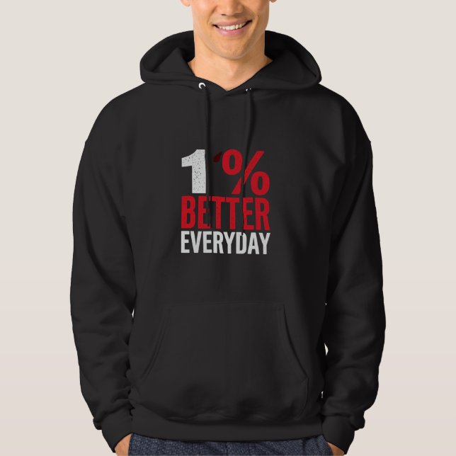 Veste À Capuche 1 MEILLEURE Amélioration Motivationnelle TOUS LES  (Devant)