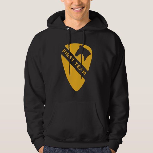 Veste À Capuche 1re division de cavalerie - Premier patch d'équipe (Devant)