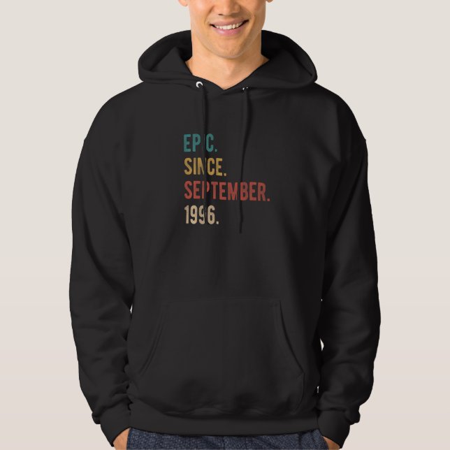 Veste À Capuche 26 Ans 26e anniversaire Epic depuis le 19 septembr (Devant)