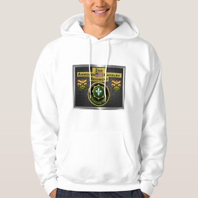 Veste À Capuche 2e Régiment de cavalerie blindée "toujours prêt" (Devant)