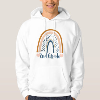 Veste À Capuche 2nd Grade Teacher Rainbow Funny Back To School Lov