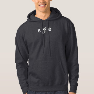 Veste À Capuche 3 Monogramme Initial Gothic Blackletter Typographi