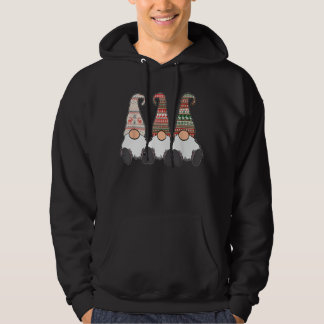 Veste À Capuche 3 Nordic Gnomes Winter Christmas Swedish Tomte Cut