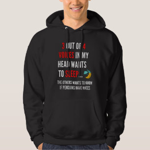 Veste À Capuche 3 voix sur 4 dans ma tête veulent dormir