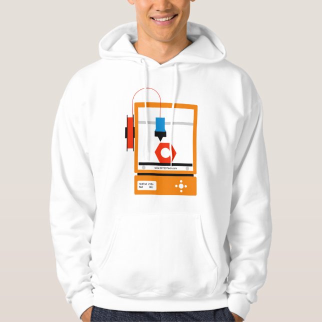 Veste À Capuche 3D a imprimé l'usage de sueur ! (Devant)