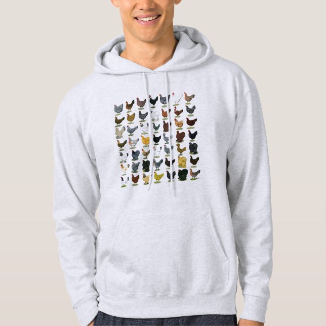 Veste À Capuche 49 poules de poulet (Devant)