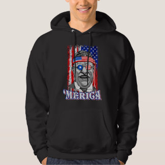 Veste À Capuche 4 juillet Theodore Roosevelt Merica Nous patriotiq