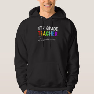 Veste À Capuche 4e année Enseignant Définition Escadron Enseignant