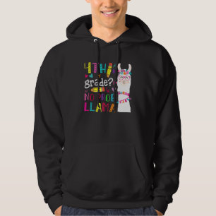 Veste À Capuche 4e année No Prob Llama enseignant élève Premier jo