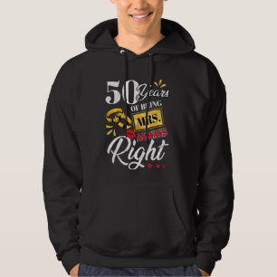 Veste À Capuche 50 Ans Être Mme Toujours Droite Couples Drôle Ann