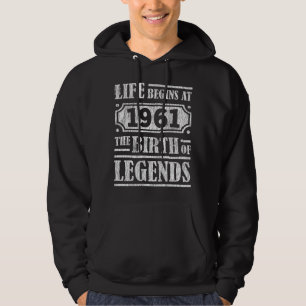 Veste À Capuche 64 Ans 1961 Naissance De La Légende 64e Anniversai