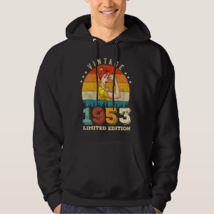 Veste À Capuche 69 ans Femmes Anniversaire 1953 Vintage 69e annive