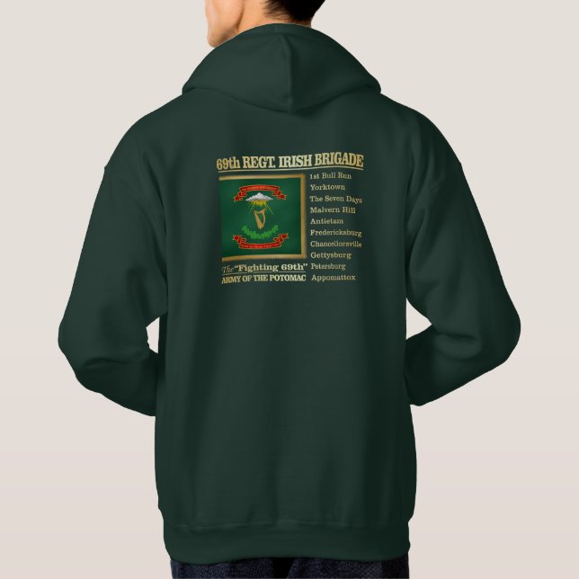 Veste À Capuche 69e régiment, brigade irlandaise (BH) (Dos)