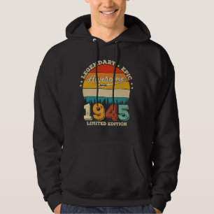 Veste À Capuche 80 Ans 1955 Rétro Magnifique 80e anniversaire Cade