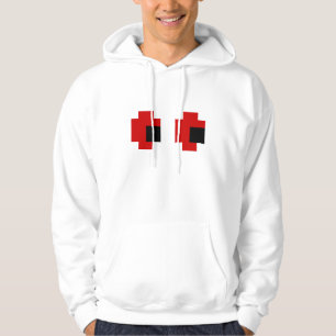 Veste À Capuche 8 bits Éffrayants yeux rouges