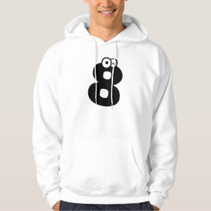 Veste À Capuche 8, lettre avec des yeux