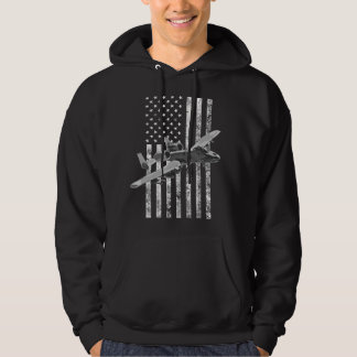 Veste À Capuche A-10 Thunderbolt II Drapeau Américain - A-10 Warth