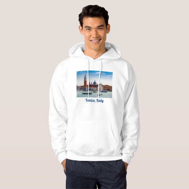 Veste À Capuche Abbaye San Giorgio Maggiore. Venise, Italie. (Devant entier)