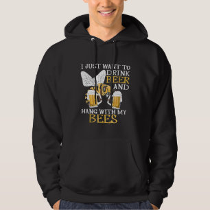 Veste À Capuche Abeille apiculteur Boire Bière Hang abeilles