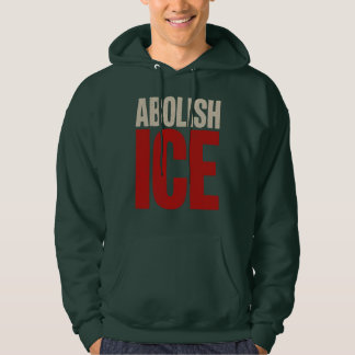 Veste À Capuche Abolish ICE Minimalist Protest Typography Design
