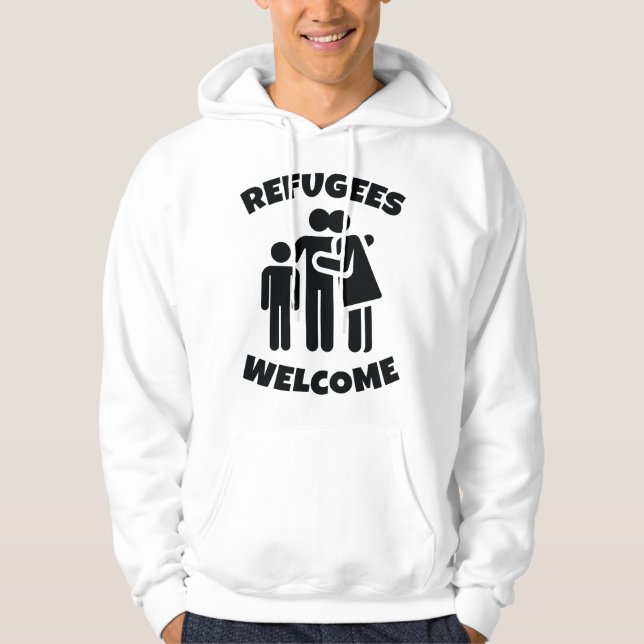 Veste À Capuche Accueil des réfugiés (Devant)