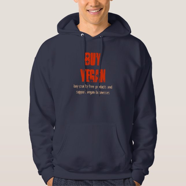 Veste À Capuche Achetez le végétalien (Devant)