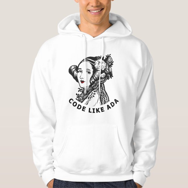 Veste À Capuche Ada Lovelace - Codez comme Ada (Devant)