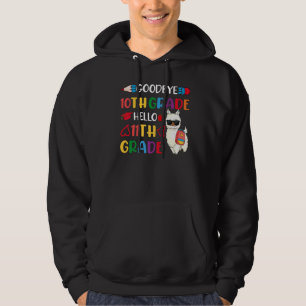 Veste À Capuche Adieu 10e année Bonjour 11e année Llama Girls 20