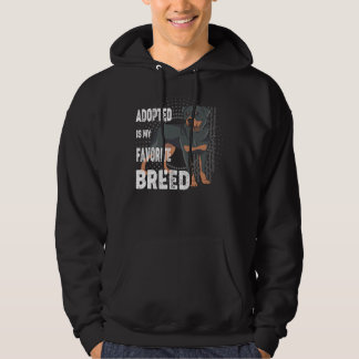 Veste À Capuche Adopté Est Ma race préférée Amateurs de Rottweiler