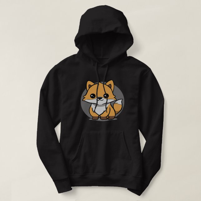 Veste À Capuche Adorable Chibi Kawaii Baby Fox Lover 20 (Design devant)