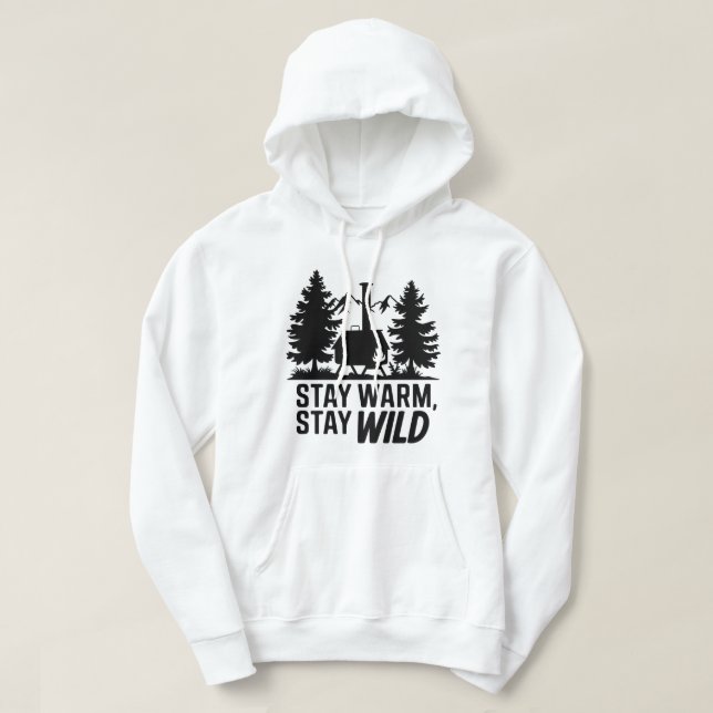 Veste À Capuche Adventure Camping Wood Stove Cabine Art (Design devant)