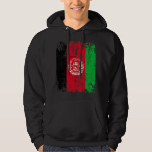 Veste À Capuche AFGHAN FLAG   Don du drapeau de l'Afghanistan Vint